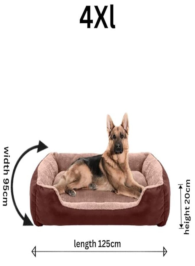 DRILLY First Class Fur 4XL Dog Bed for Extra Large Dogs Washable-Orthopedic Big Dog Beds | Big Breed | | Giant Human Dog Bed '''' (4XL) - Image 5